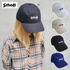 Schott NYC ショット ベーシック ロゴ コットンツイル キャップ 帽子 ワンポイント ロゴ ベーシック ワークキャップ メンズ レディース N.Y.C cap アメカジ