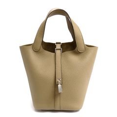 HERMES エルメス ピコタンロック18 ハンドバッグ トレンチ シルバー金具 W刻印 訳あり品 レディース W 未使用 買取品