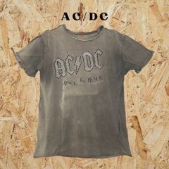 【S】トルコ製　装飾 イギリス　AC/DC Back In Black　バンドTシャツ　バンT　 ダメージT　ヴィンテージ　ビンテージ　古着