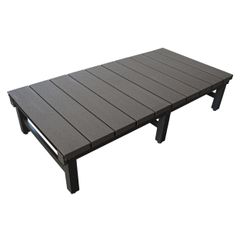 ウッドデッキ 人工木 アルミ DXデッキT5型 1890【1890×900×400~440mm】 アッシュブラウン DIY ガーデンデッキ ガーデンベンチ ウッドパネル