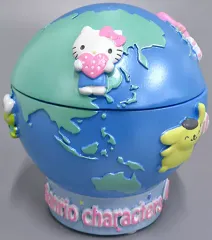 【中古】小物入れ・マルチケース・缶ケース 集合(地球儀型) 小物入れ 「サンリオキャラクターズ」 サンリオフレンドシップクラブポイント交換品