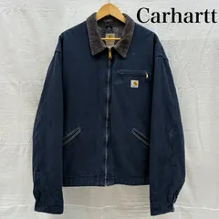 Carhartt ネイビー ジャケット 2XL デトロイト ダックジャケット Made In USA Carhartt Firm Duck Detroit Jacket In DarkNavy XL