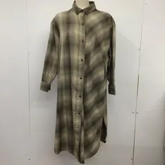 JEANASIS ジーナシス ワンピース ロングスカート シャツロングワンピース チェックロングワンピース 長袖シャツワンピ