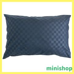 【在庫処分】メリーナイト(Merry Night) 枕カバー 市松柄 ネイビー 約43×63cm 合わせ式 まくらが入れやすい 速乾 シワになりにくい 洗える PE16101-72