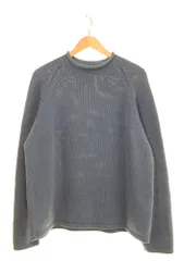 ジェイクルー J.CREW 90s コットンロールネックニット 90's 巨人タグ セーター ブルー Lサイズ 103MT-2344