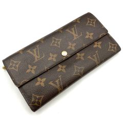 【鑑定済み】難あり 正規品 ルイヴィトン LOUIS VUITTON モノグラム ポルトフォイユサラ M61734 LV 長財布