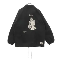 UNIFORM EXPERIMENT (ユニフォームエクスペリメント) 22SS FRAGMENT:DONDI WHITE COACH JACKET フラグメント ドンディ ホワイト バックプリント コーチジャケット ブラック UE-220000のサムネイル