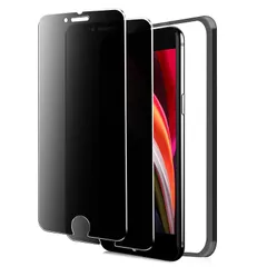 iPhoneSE第2世代 / iPhoneSE第3世代 ガラスフィルム 覗き見防止 iPhone SE2 / SE3 覗き見防止フィルム アイフォンSE 保護フィルム 覗き見 いphone せ2 / せ3 用 強化ガラス 画面保護 シート フィルター 【プ 0