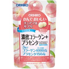 オリヒロ　かんでおいしいチュアブルサプリ　濃密コラーゲン＋プラセンタ　サプリメント　健康管理　【ORH】
