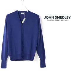 新品 ▲6.2万円 ジョンスメドレー 24G Vネックニット A4652 カーディガン 英国製  JOHN SMEDLEY ニットセーター  S -047