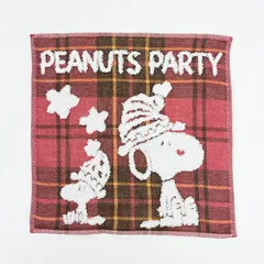 スヌーピー 今治 ミニタオル レッド 西川 日本製 SNOOPY