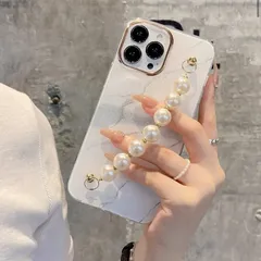 iPhoneケース iPhone14 iPhone14pro スマホケース 大理石 パールホワイト