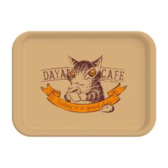 【新品】 トレイM カフェ・キャメル 942286 わちふぃーるど 猫のダヤン インテリアトレイ   猫 ねこ かわいい おしゃれ