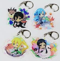 [중고] 키홀더 집합 당지 아크릴 매력 세트 [THE ART OF SWORD ART ONLINE] 도야마 회장 한정
