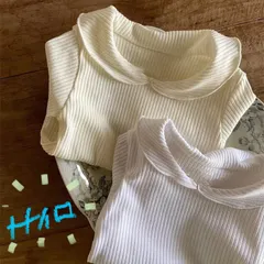 【お値下げしました】長袖　リブ　Tシャツ　インナー　トップスのサムネイル
