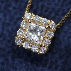 ヴァンドーム青山 ダイヤ ネックレス プリンセスカット K18/24-1924S