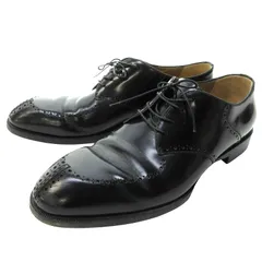 クリスチャンルブタン Christian louboutin メダリオンパンチング レザーシューズ 革靴 黒 ブラック 43.5 約28.5㎝ IBO69のサムネイル