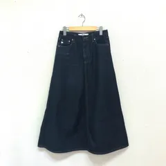 別注 SOMETHING デニムスカート ミモレ丈 Aライン ロングスカート M