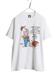 【お得なクーポン配布中!】 デッドストック 90s USA製 ジョーク キャラクター イラスト プリント Tシャツ メンズ XL / オールド アート シングルステッチ 大きいサイズ