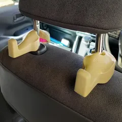 新品 車 シートフック 2個セット 車 荷物かけ ヘッドレストフック カーシートフック 荷物 車用 車内収納 カー用品 便利グッズ ベージュ