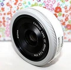 美品 Canon EF 40mm E2.8 STM ホワイト❤大人気単焦点レンズ Amazon.co.jp: CANON キヤノン EF 40mm F2.8 STM ホワイト