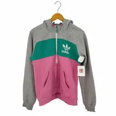 アディダスオリジナルス adidas Originals マルチカラー トレフォイルロゴ ハーフジップパーカー レディース JPN：M のサムネイル