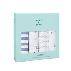 aden + anais(エイデンアンドアネイ) 【日本正規品】出産祝い ベビーギフト モスリンスワドルおくるみ 4枚セット mon Fleur A