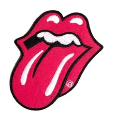 ローリング・ストーンズ - Classic Tongue ワッペン - カラーピンク