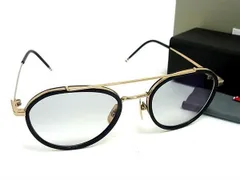 ■美品■ THOM BROWNE トム ブラウン TB-801-A GLD-BLK-51 度入り サングラス メガネ 眼鏡 ブラック系×ゴールド系 AS9684 のサムネイル