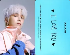 【中古】コレクションカード(男性) TREASURE/アサヒ/裏面印刷メッセージ入り/CD「THE FIRST STEP：CHAPTER TWO」(BLACK Ver.)封入特典フォトカード