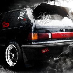 VTEC PEACE HANDSTYLE - ブイテック カッティングステッカー