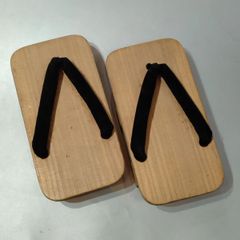 【２５】二枚歯桐下駄　最長２４．５cm (適応サイズ24.5〜25.5cm位までの方)