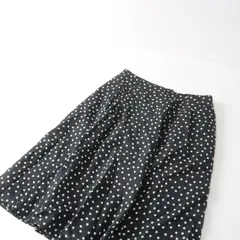 トッカ TOCCA 2021SS 洗える CARAMELLA SKIRT スカート 4/ブラック ドット タック フレア イージー【2400013484558】のサムネイル