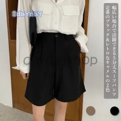 ハーフパンツ レディース スーツパンツ ゆったり 半ズボン スラックス ショートパンツ ワイドパンツ 五分丈 サマーパンツ 薄手 快適 5分丈パンツ