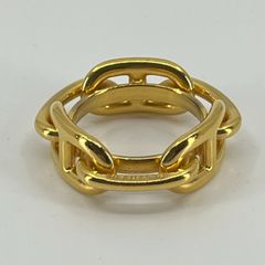 Hermes エルメス シェーヌダンクル スカーフリング ゴールド