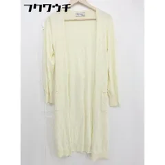 ◇ B MING LIFE STORE by BEAMS 薄手 長袖 ロング カーディガン イエロー レディース  【中古】 【1106290006858】