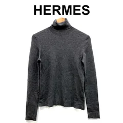 Hermes エルメス　タグ無し　カシミヤ　タートルネックセーター HERMES - 美品☆HERMES エルメス 21AW カシミヤ100％ セリエ金具