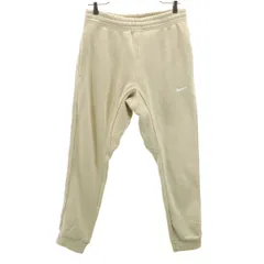 NIKE ナイキ スウェット ジョガーパンツ M ベージュ 裏起毛 メンズ 古着
