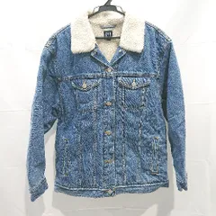 ■ GAP ギャップ インナーボア ウォッシュ加工 長袖 デニム ジャケット サイズXS ブルー系 レディース E  【1211150012662】