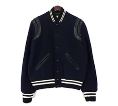 SAINT LAURENT ブラックサテンスタジャン　シャーク SAINT LAURENT ブラックサテンスタジャン シャーク