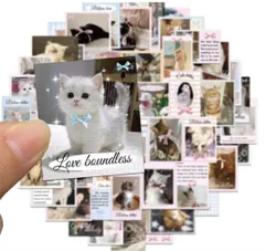 ステッカー猫こねこ可愛いフレークシールまとめ売りデコレーション動物ペット飾り写真
