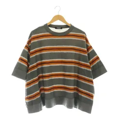 アンダーカバー UNDERCOVER ボーダーカットソー七分袖 F グレー /HK ■OS ■SHのサムネイル