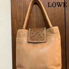美品✨ロエベ ハンドバッグ ナッパレザー アナグラム ロゴ型押し ブラウン 美品 LOEWE ロエベ ハンドバッグ アナグラム ロゴ型押し