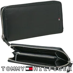 【新品】トミーヒルフィガー 財布 長財布 ラウンドZIP メンズ プレゼント ギフト ブラック TOMMY HILFIGER 31TL13X015-001 新品 男性用 カジュアル ビジネス ファッション