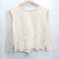 ◇ ⊇ tocco closet トッコ クローゼット 長袖 カットソー サイズM ベージュ レディース E  【1412090046407】