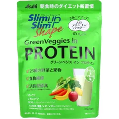アサヒ食品 スリムアップスリムシェイプ グリーンべジズ イン プロテイン グリーン&フルーツ味 225g