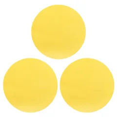 uxcell 3個セットのゴム製ジャーオープナークリップ パッド マルチ機能の断熱非滑りクリップ パッド イエローの円形 簡単に開けるためのキッチンツール