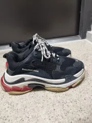 BALENCIAGA  バレンシアガ  トリプルS40 バレンシアガ × アディダス トリプルS 青 ブルー 40 - メルカリ