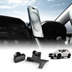 【迅速発送】KUNGKIC スバル クロストレック 3代目 2022 2023 2024 2025 GU系専用 スマホ車載ホルダー 磁気吸盤 携帯スタンド エアコン吹き出し口用 内装パーツ 車用品アクセサリー 3.5-5.5inの携帯用 360度回転 片手操作