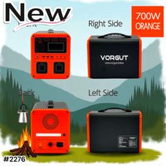 VORGUT ポータブル電源 700W 666Wh オレンジ（新品） - メルカリ